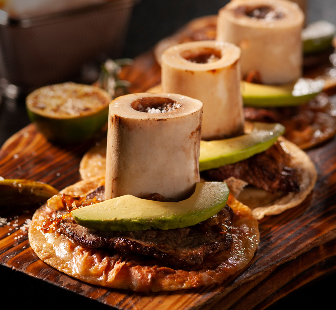 corte de hueso y tuetano